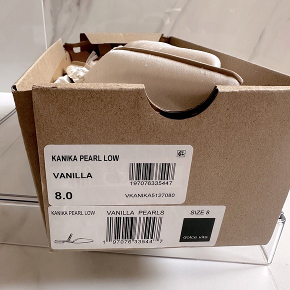 Dolce Vita pearl low heels size 8 - Picture 3 of 4